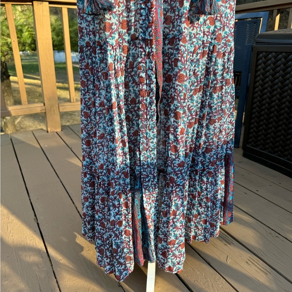 Poupette St. Barth Summer Dress blue /red size small - Picture 8 of 14